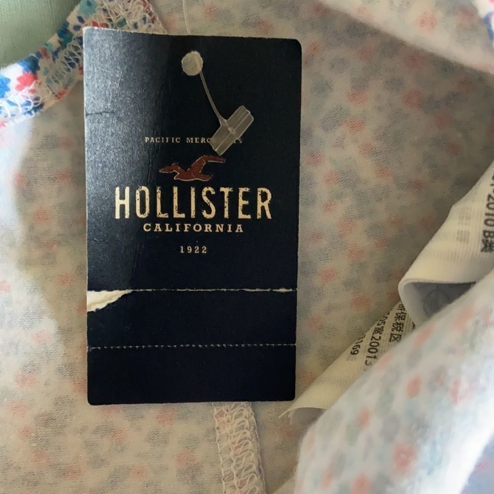 NWT Women’s Hollister floral crop top criss cross back Size M - Picture 6 of 7